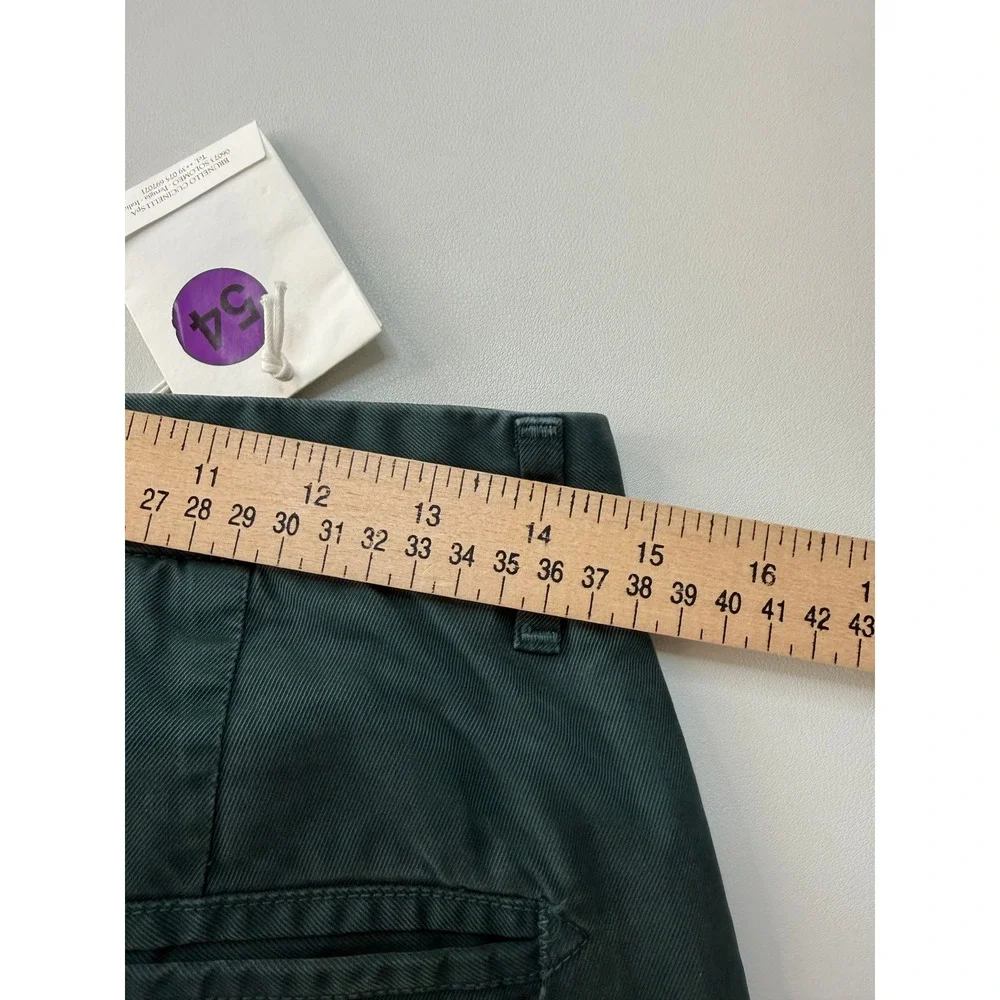 Brunello Cucinelli Chino Pants Sage Green Made USA 150195K110E Mens 29x30 NEW